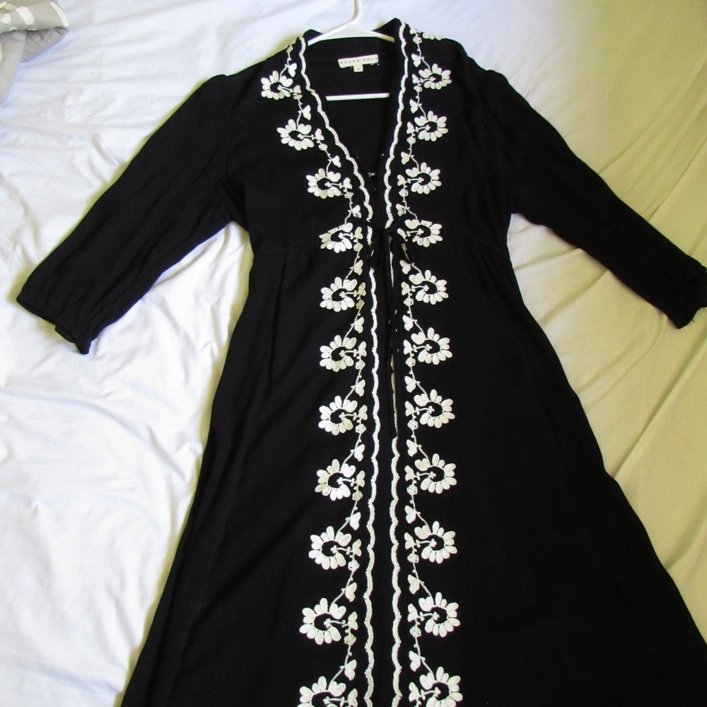 Blush noir Black hi lo dress